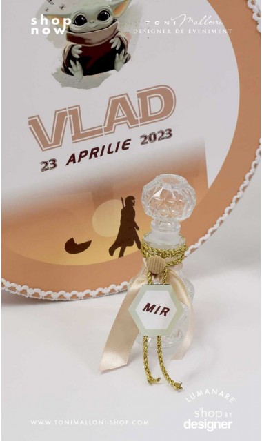 Trusou botez baieti personalizat cu Baby Yoda 6